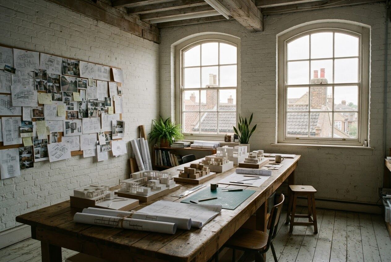 The studio at the Print Works